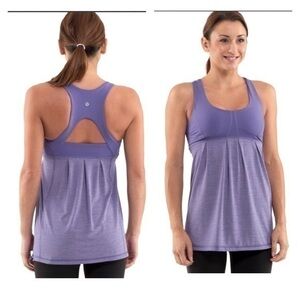 LULULEMON athletic workout Run Your Heart Out Tank top. Size 4. Built in bra.